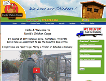 Tablet Screenshot of davidschickencoop.com